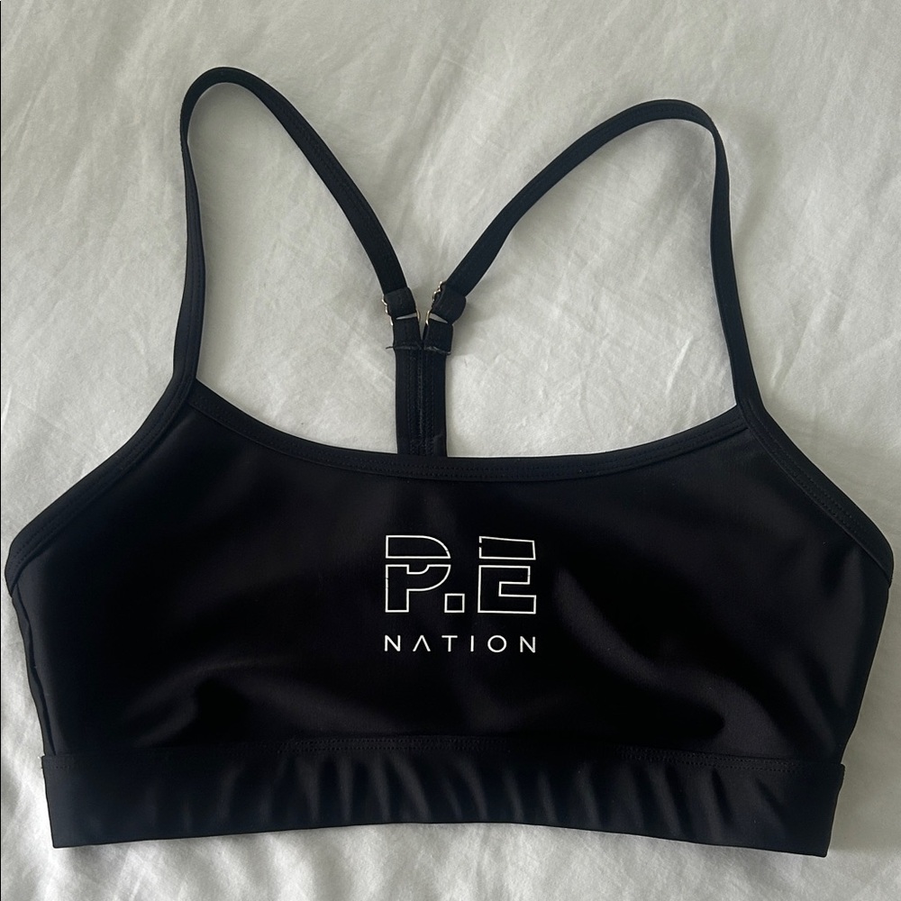 P.E Nation Black Sports Bra